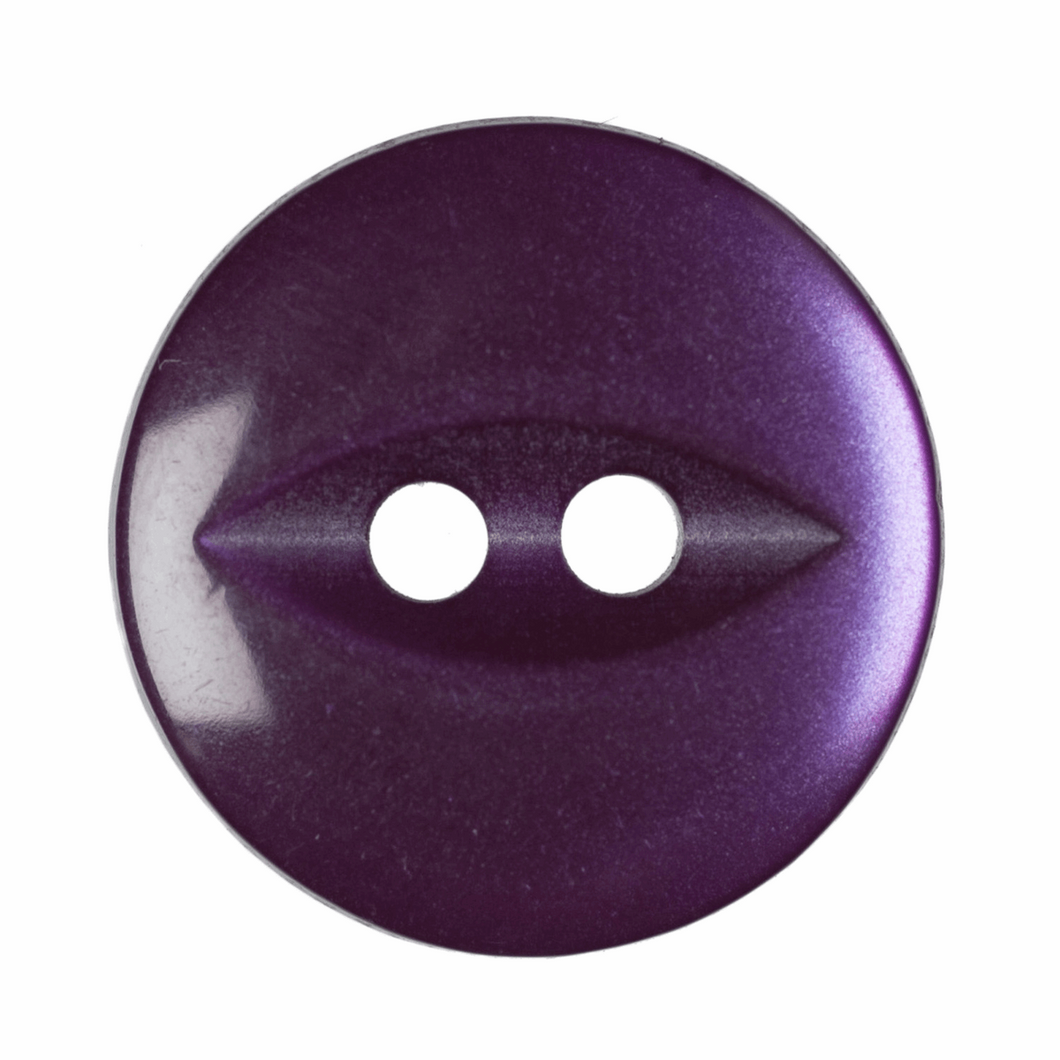 Fish Eye Button: 14mm: Purple G033922\14.