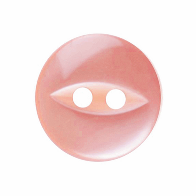 Polyester Fish Eye Button: 11mm: Coral G033918\7.