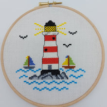 Load image into Gallery viewer, Lighthouse cross stitch kit