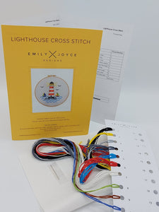 Lighthouse cross stitch kit