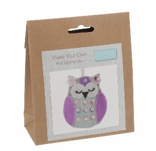 Make your own felt decoration    Spring owl   GCK037