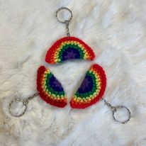 Load image into Gallery viewer, Pride Rainbow  Keyring