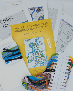 Modern British Isles cross stitch